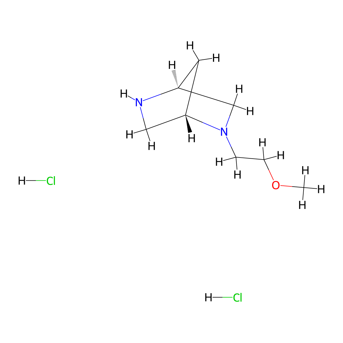 (1S,4S)-2-(2-methoxyethyl)-2,5-diazabicyclo[2.2.1]heptane dihydrochloride molecular structure, CAS 2231666-14-9