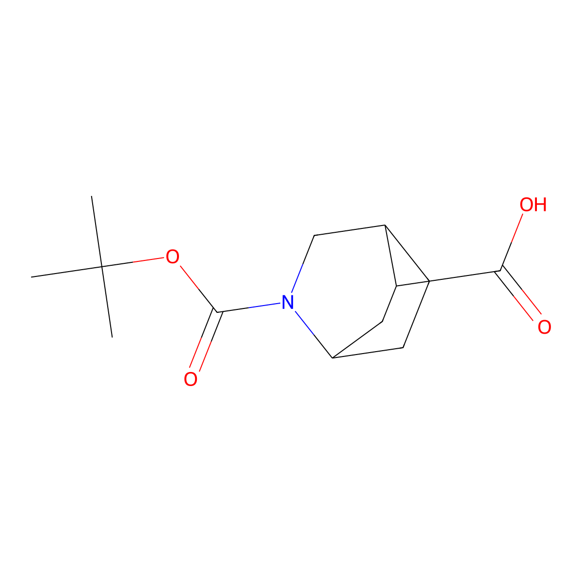 (1R,4S)-2-(tert-Butoxycarbonyl)-2-azabicyclo[2.2.2]octane-5-carboxylic acid molecular structure, CAS 2231669-98-8