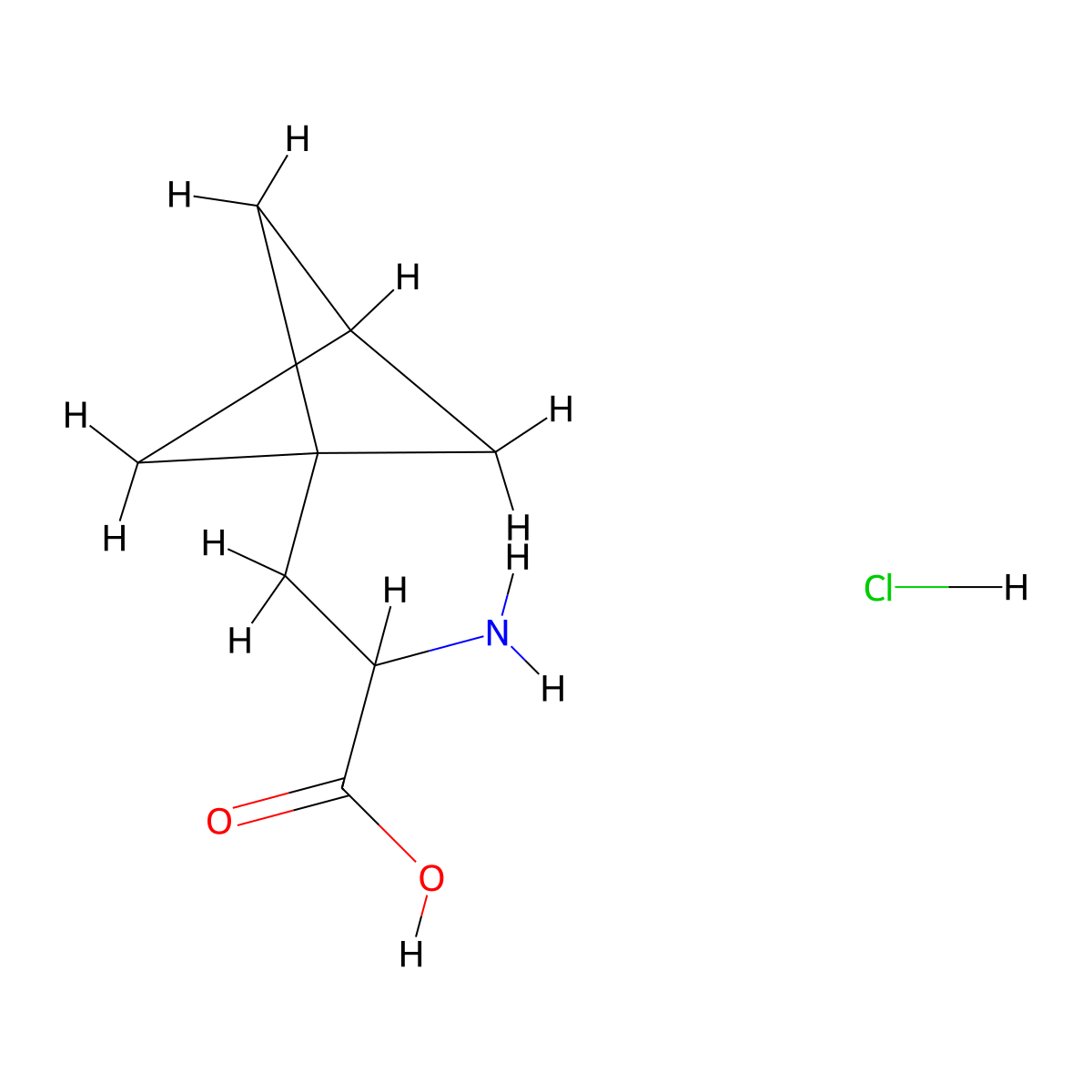 2-Amino-3-{bicyclo[1.1.1]pentan-1-yl}propanoic acid hydrochloride molecular structure, CAS 2231673-00-8