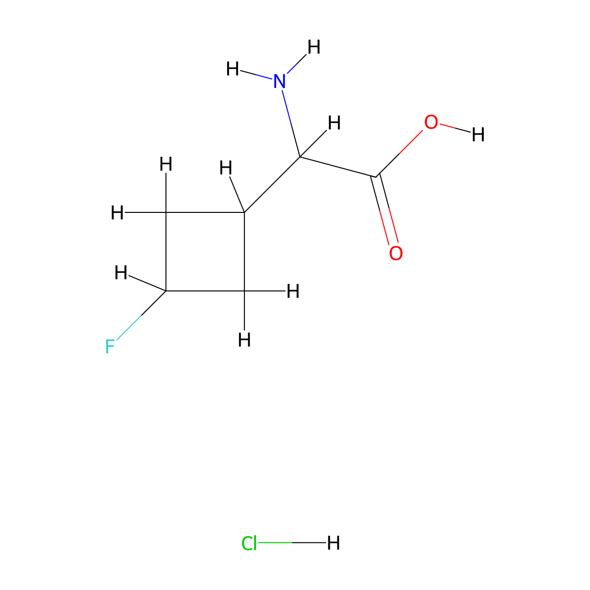 2-Amino-2-(3-fluorocyclobutyl)acetic acid hydrochloride molecular structure, CAS 2231673-09-7