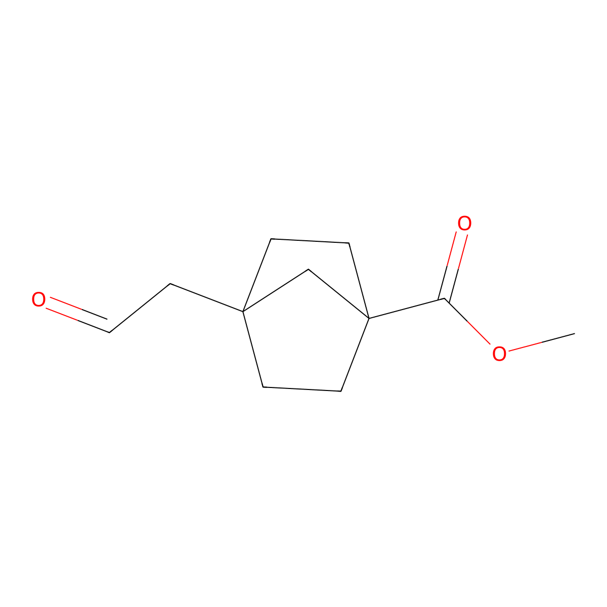 Methyl 4-(2-oxoethyl)bicyclo[2.2.1]heptane-1-carboxylate molecular structure, CAS 2231673-33-7
