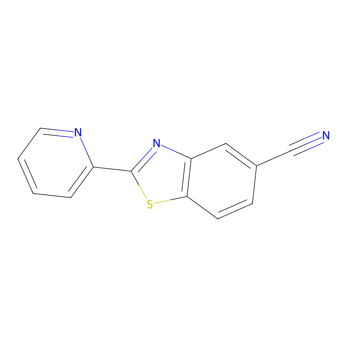 2-(Pyridin-2-yl)benzo[d]thiazole-5-carbonitrile molecular structure, CAS 2231673-72-4