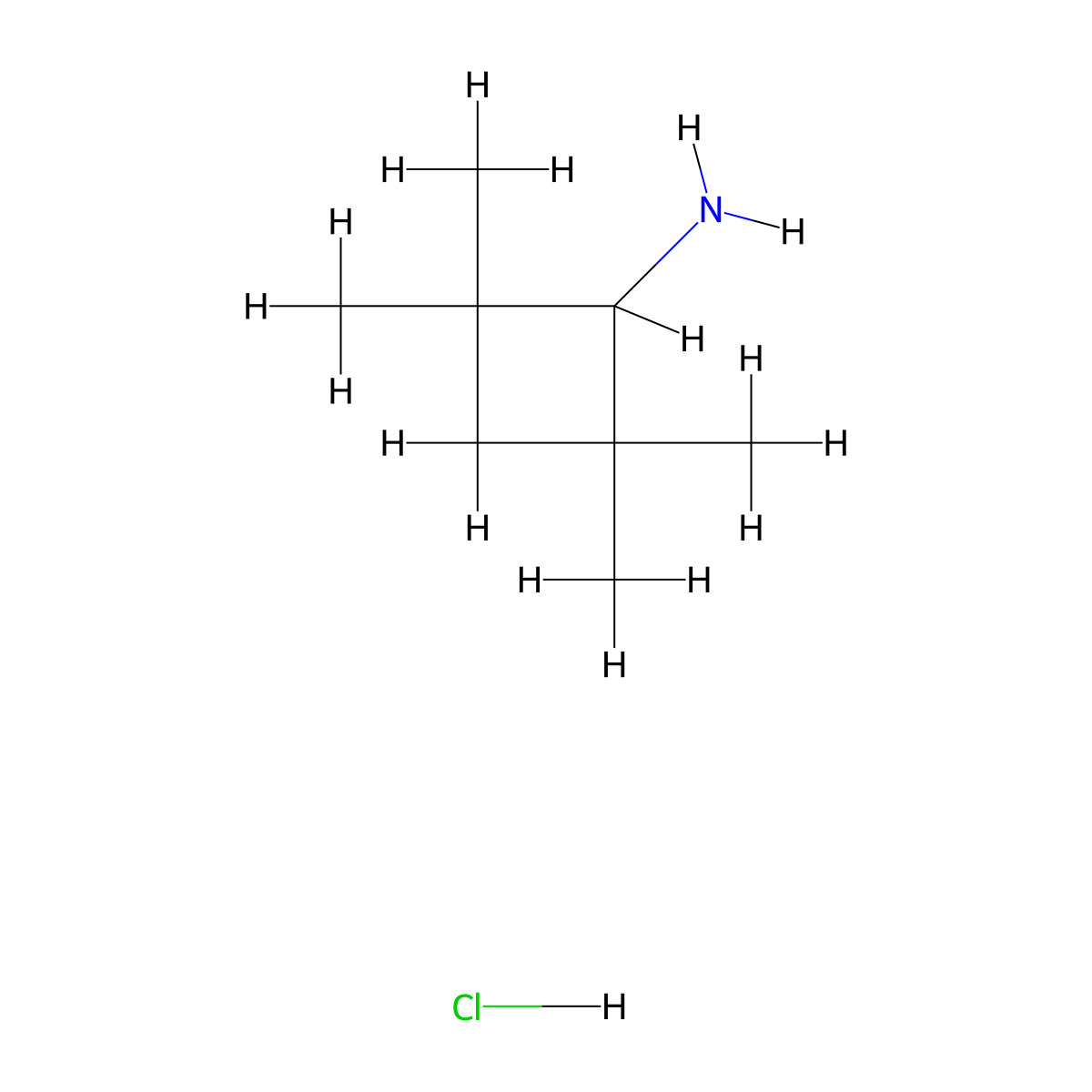 2,2,4,4-Tetramethylcyclobutan-1-amine hydrochloride molecular structure, CAS 2231673-87-1