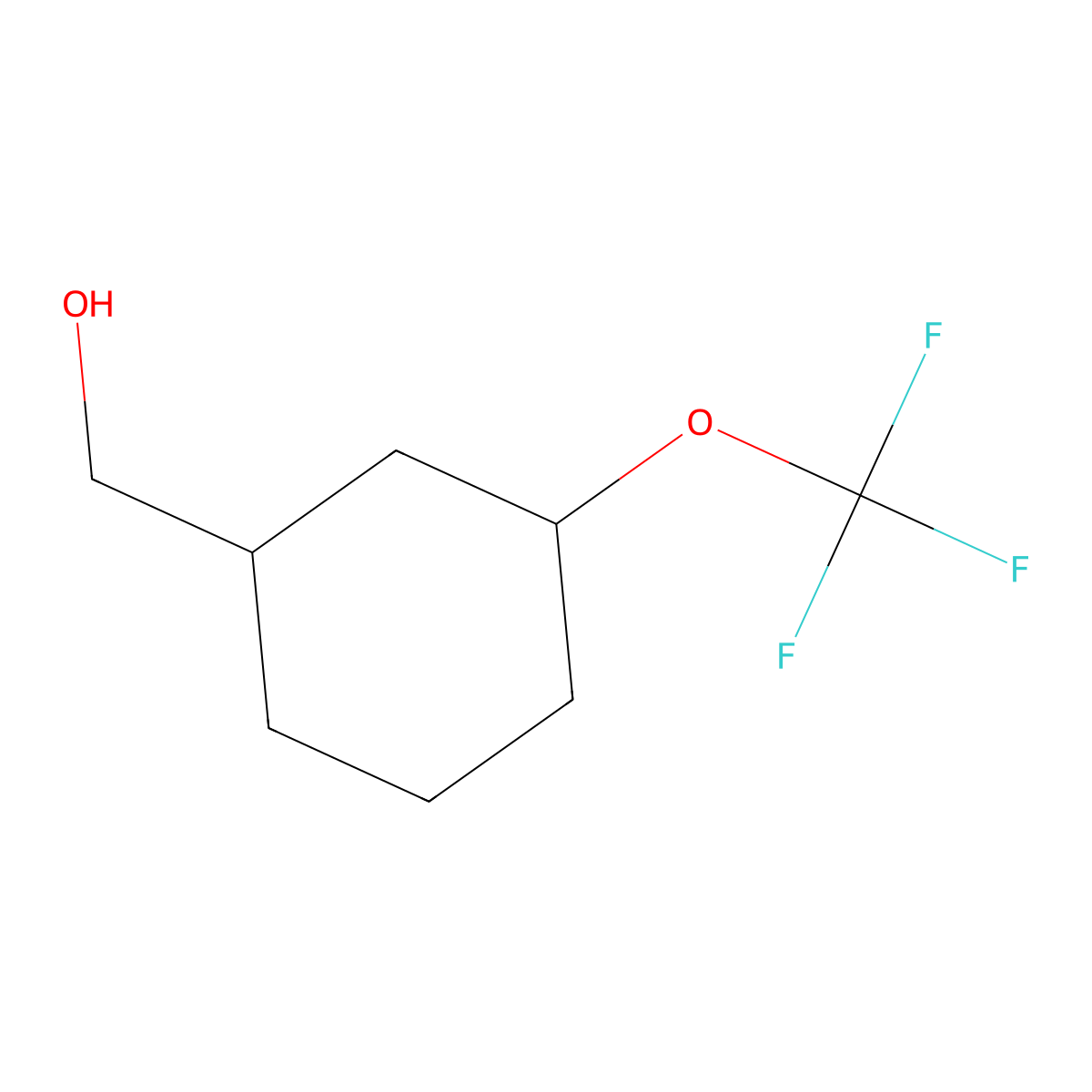 [3-(Trifluoromethoxy)cyclohexyl]methanol molecular structure, CAS 2231674-21-6