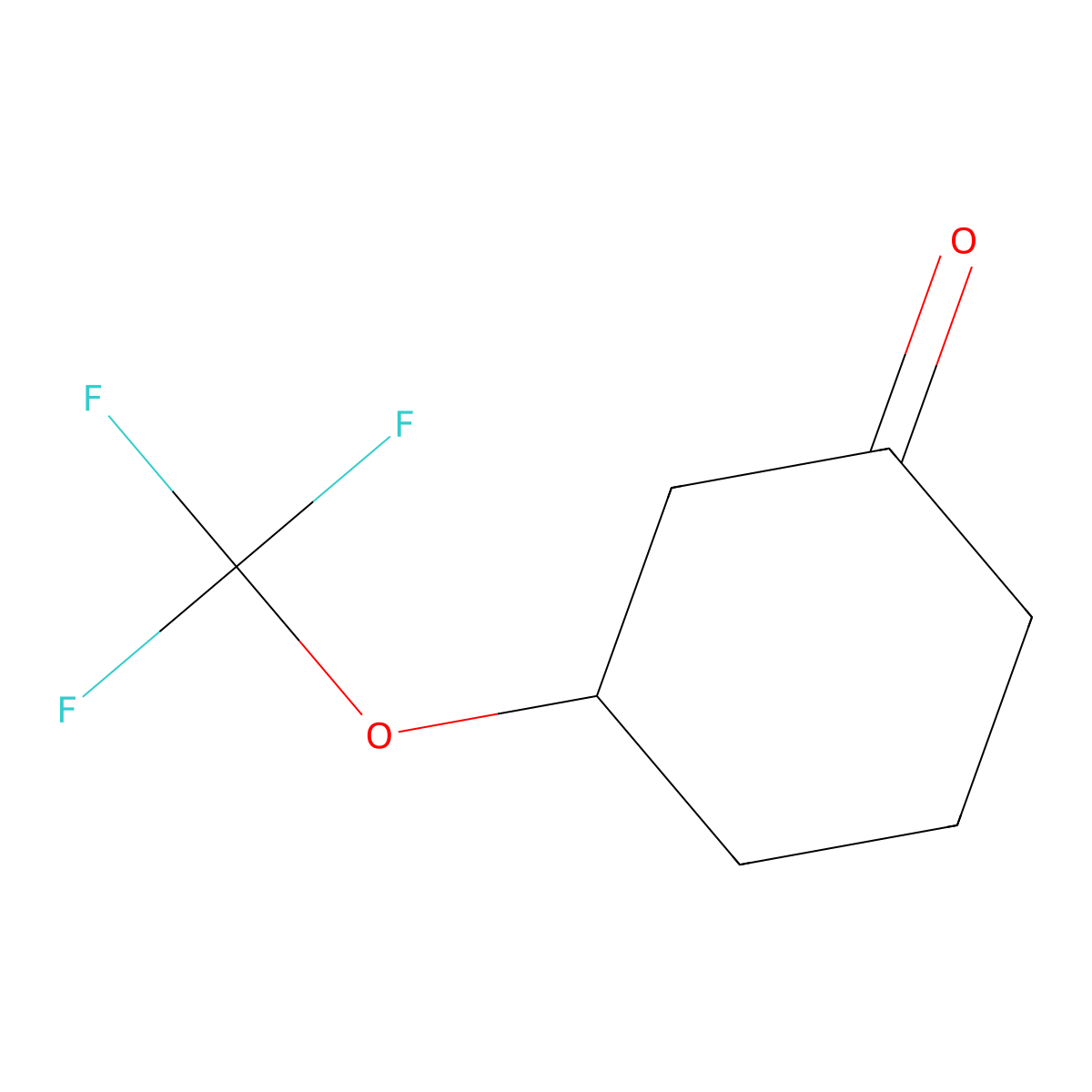 3-(Trifluoromethoxy)cyclohexan-1-one molecular structure, CAS 2231674-23-8
