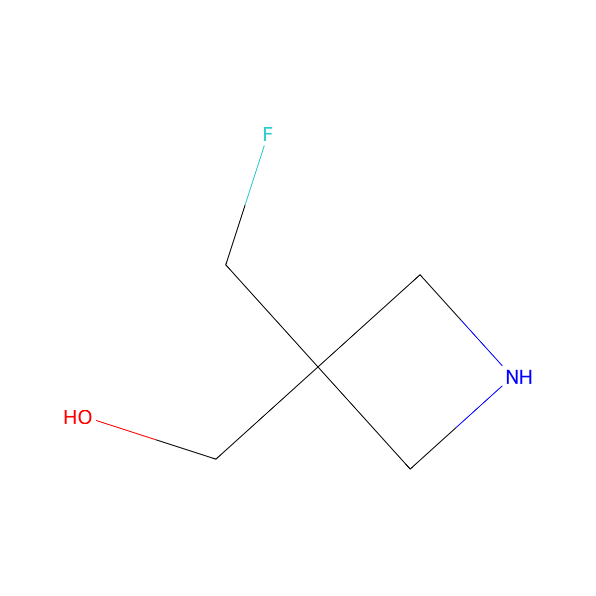 [3-(Fluoromethyl)azetidin-3-yl]methanol molecular structure, CAS 2231674-26-1