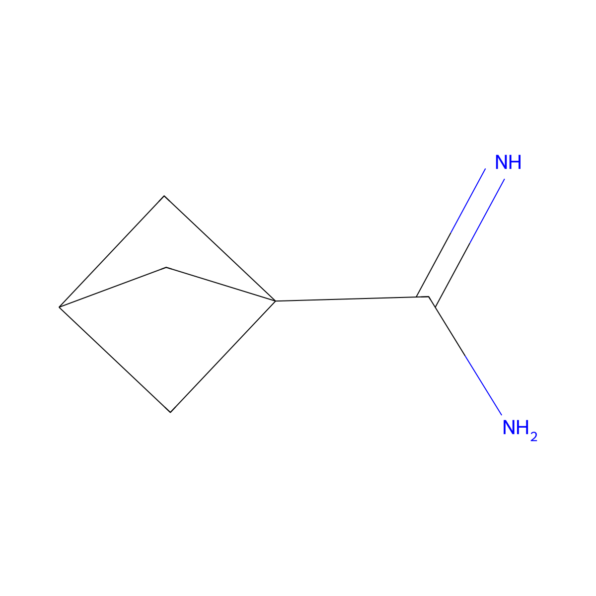 Bicyclo[1.1.1]pentane-1-carboxamidine molecular structure, CAS 2231674-39-6
