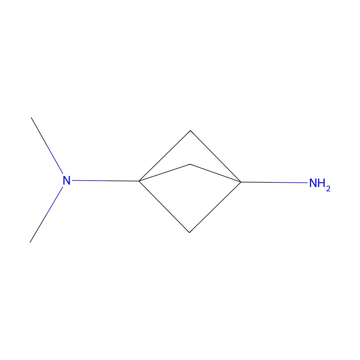 N1,N1-dimethylbicyclo[1.1.1]pentane-1,3-diamine molecular structure, CAS 2231674-45-4