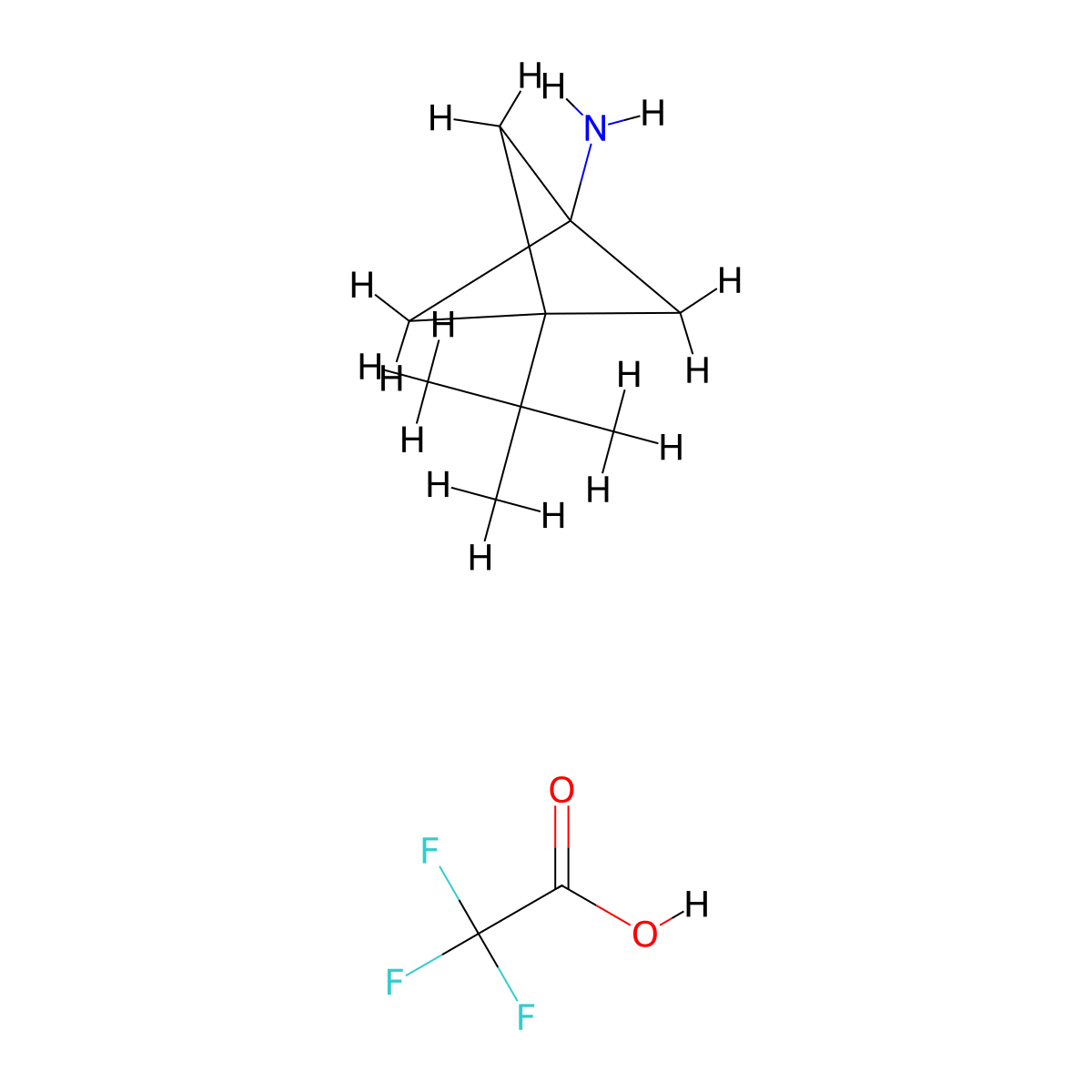 3-Tert-butylbicyclo[1.1.1]pentan-1-amine; trifluoroacetic acid molecular structure, CAS 2231674-48-7