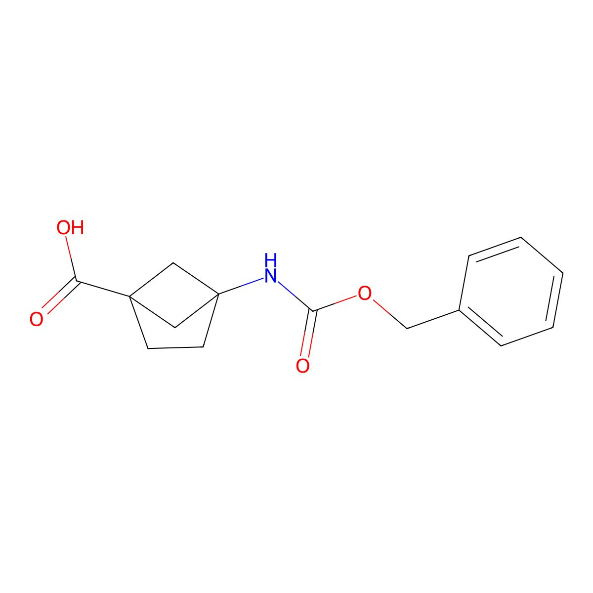4-(((Benzyloxy)carbonyl)amino)bicyclo[2.1.1]hexane-1-carboxylic acid molecular structure, CAS 2231674-62-5