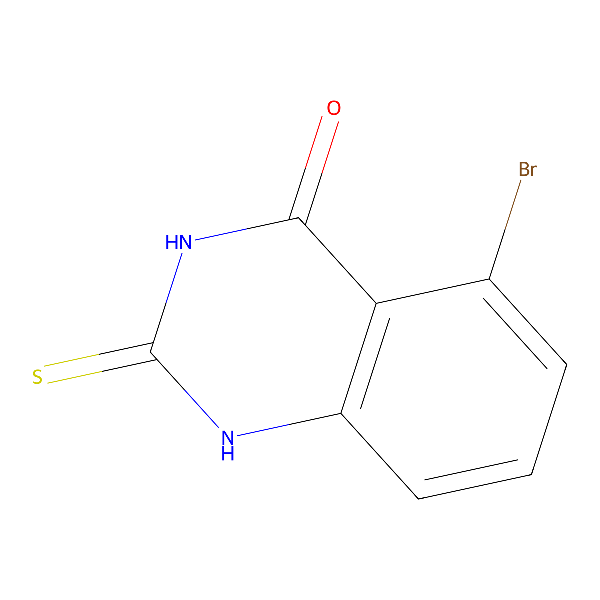5-bromo-2-mercaptoquinazolin-4(3H)-one molecular structure, CAS 2231674-69-2