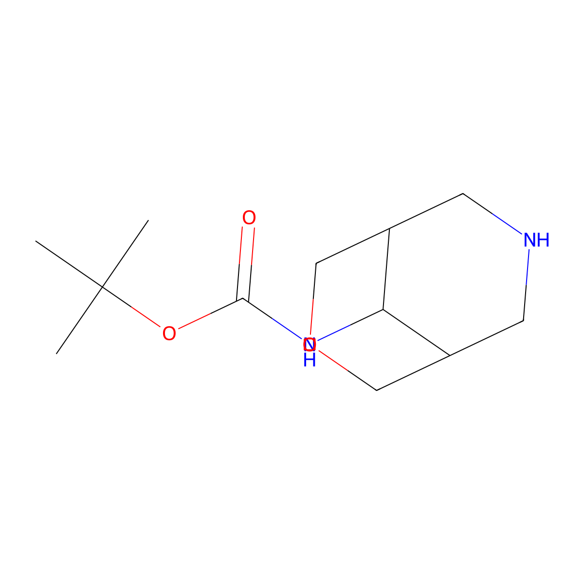 tert-butyl N-(3-oxa-7-azabicyclo[3.3.1]nonan-9-yl)carbamate molecular structure, CAS 2231674-92-1