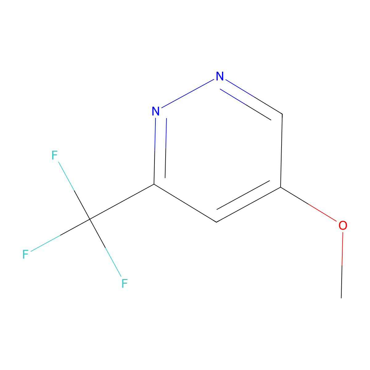 5-Methoxy-3-(trifluoromethyl)pyridazine molecular structure, CAS 2231675-13-9