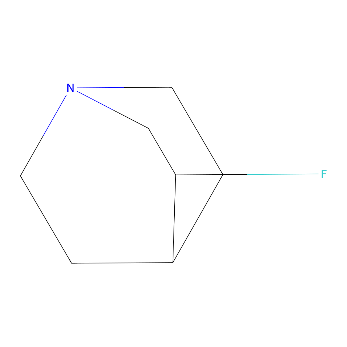 3-Fluoroquinuclidine molecular structure, CAS 2231675-21-9