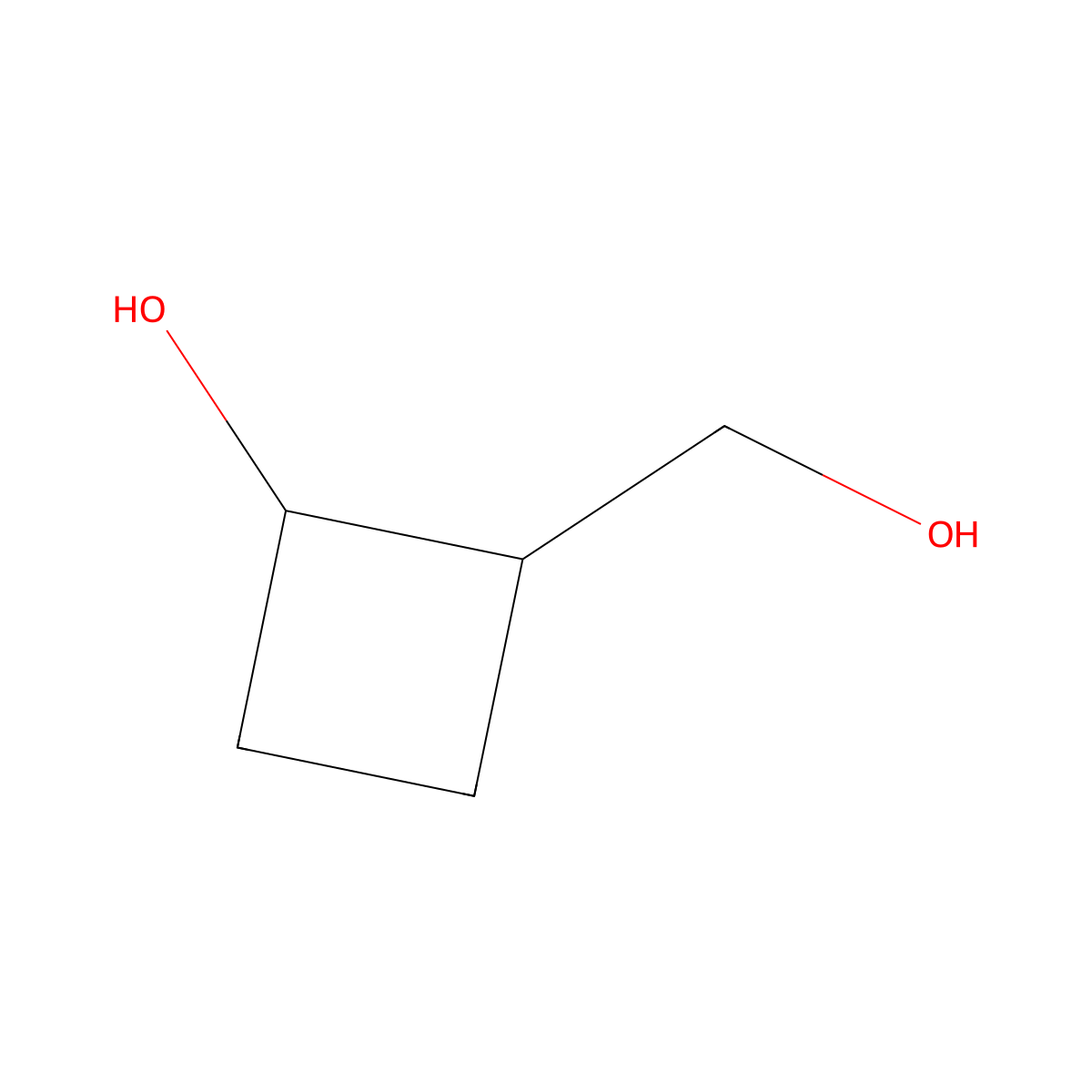 2-(Hydroxymethyl)cyclobutan-1-ol molecular structure, CAS 2231675-22-0