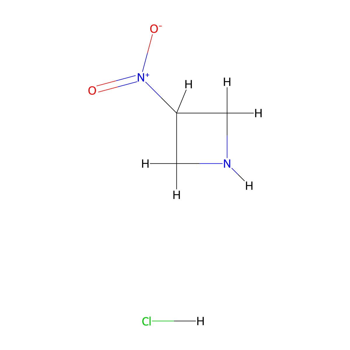 3-Nitroazetidine hydrochloride molecular structure, CAS 2231675-38-8