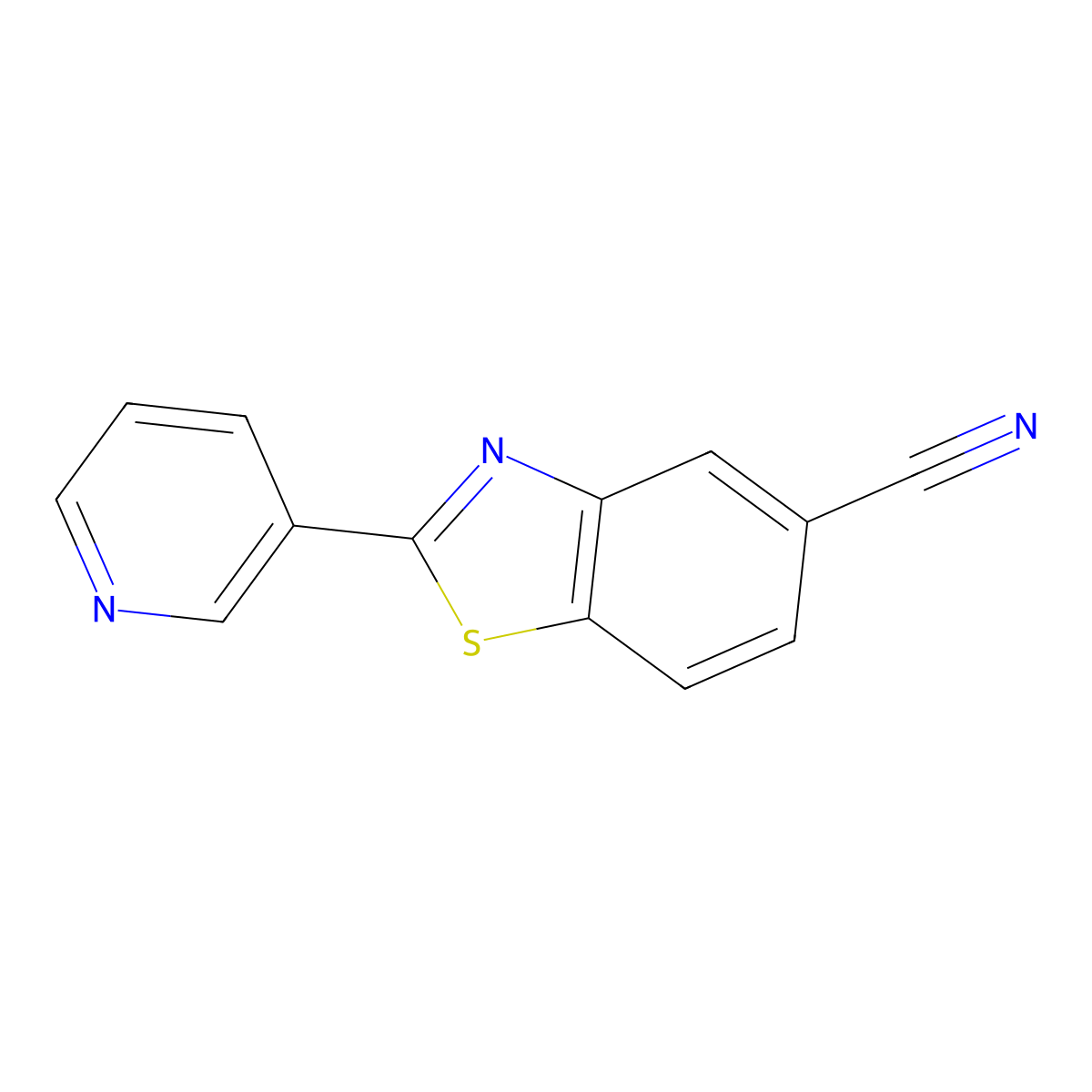 2-(Pyridin-3-yl)benzo[d]thiazole-5-carbonitrile molecular structure, CAS 2231675-57-1