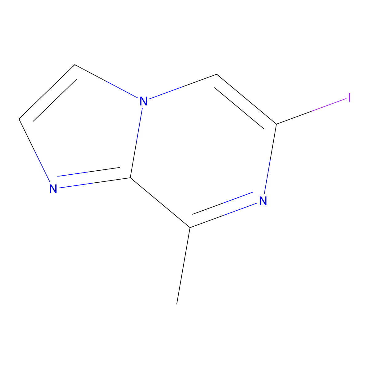 6-Iodo-8-methylimidazo[1,2-a]pyrazine molecular structure, CAS 2231675-64-0