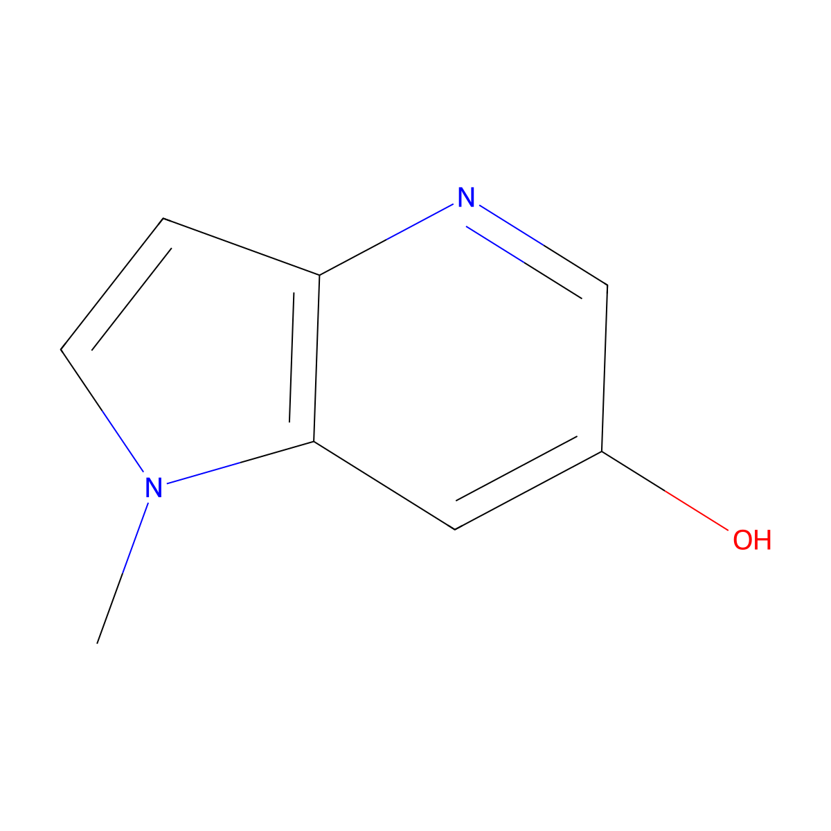 1-methyl-1H-pyrrolo[3,2-b]pyridin-6-ol molecular structure, CAS 2231675-71-9