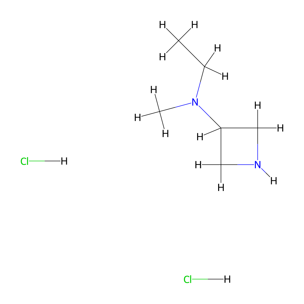 N-ethyl-N-methylazetidin-3-amine dihydrochloride molecular structure, CAS 2231676-11-0
