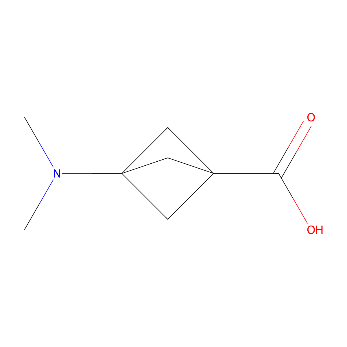 3-(Dimethylamino)bicyclo[1.1.1]pentane-1-carboxylic acid molecular structure, CAS 2231676-23-4