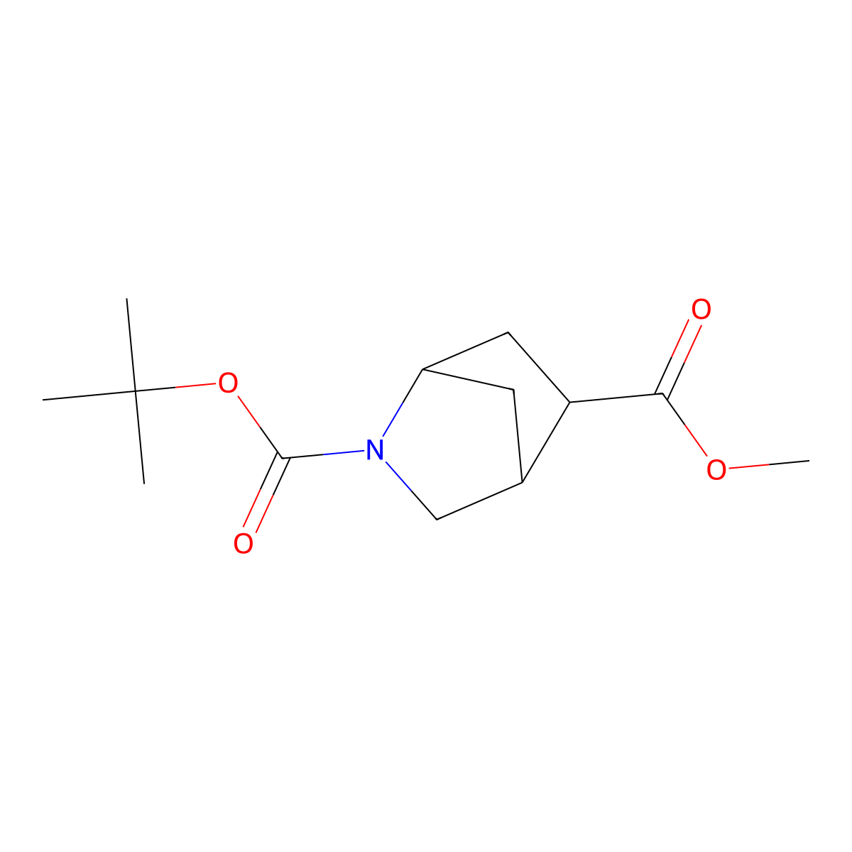 2-Tert-butyl 5-methyl 2-azabicyclo[2.2.1]heptane-2,5-dicarboxylate molecular structure, CAS 2231677-20-4