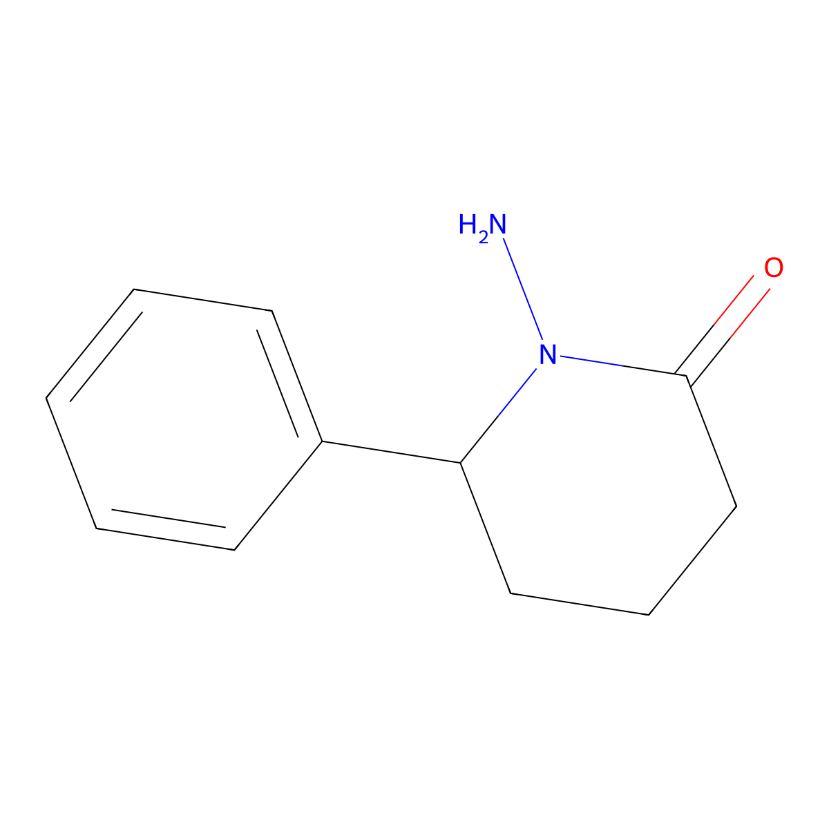 1-Amino-6-phenylpiperidin-2-one molecular structure, CAS 2231697-63-3