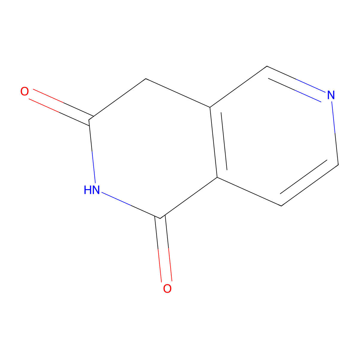 2,4-Dihydro-2,6-naphthyridine-1,3-dione molecular structure, CAS 2232-79-3
