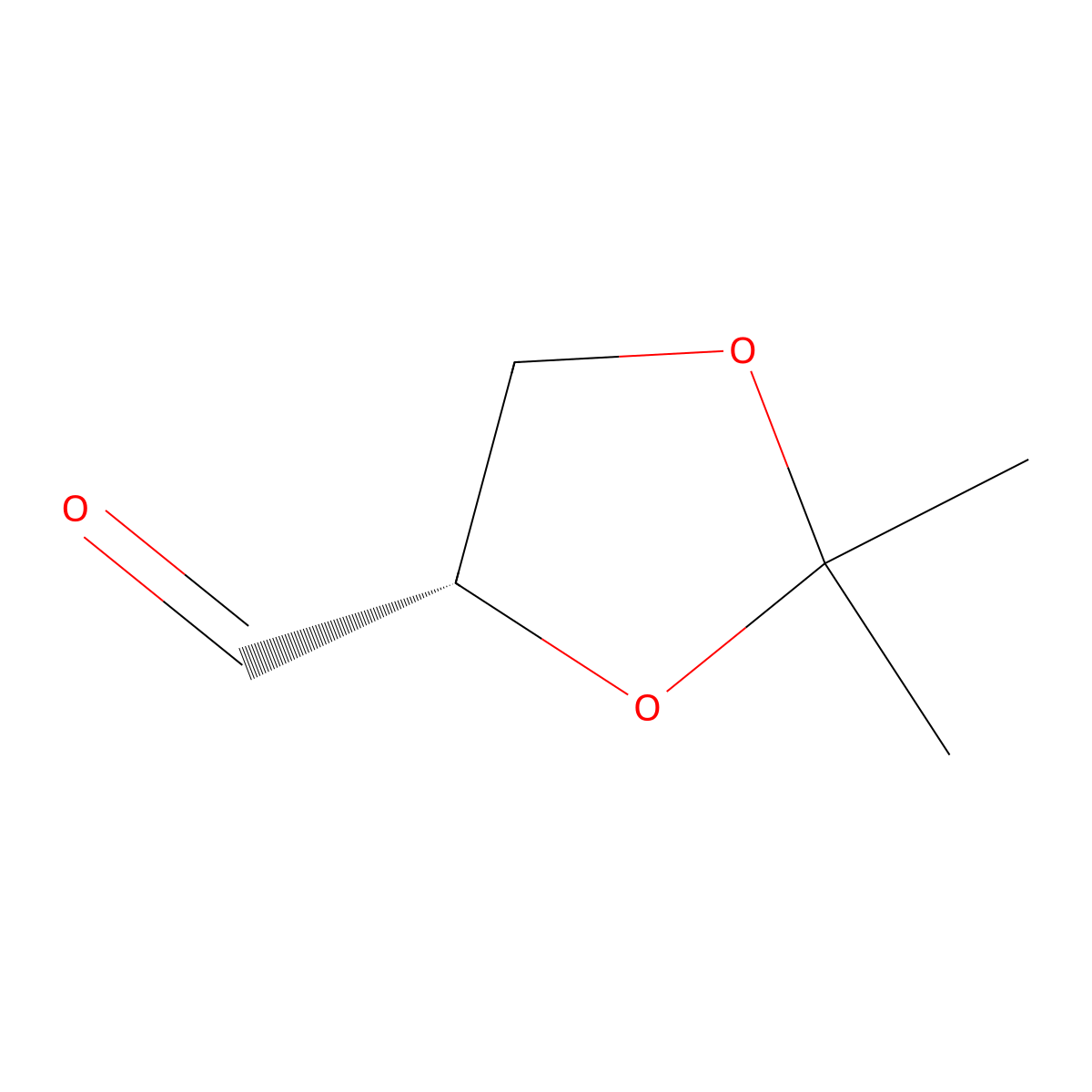 (4S)-2,2-Dimethyl-1,3-dioxolane-4-carboxaldehyde molecular structure, CAS 22323-80-4