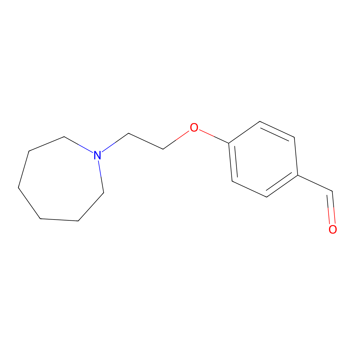 4-(2-(Azepan-1-yl)ethoxy)benzaldehyde molecular structure, CAS 223251-09-0