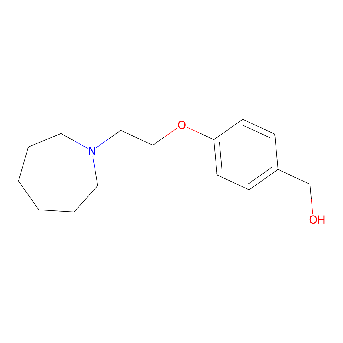 (4-(2-(Azepan-1-yl)ethoxy)phenyl)methanol molecular structure, CAS 223251-16-9