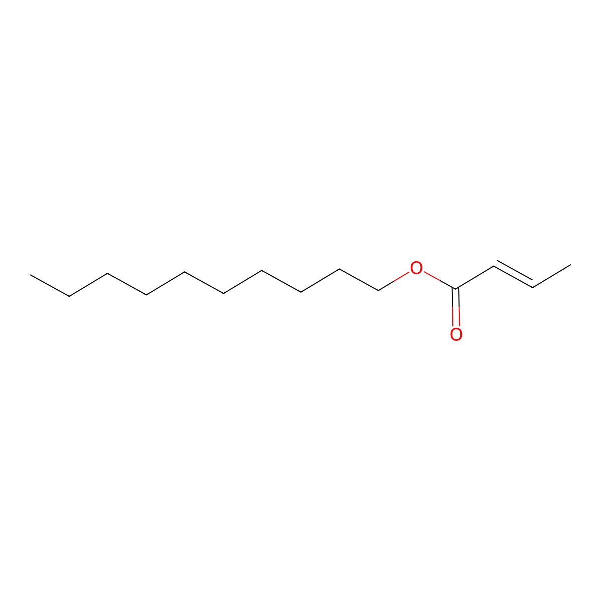 Decyl but-2-enoate molecular structure, CAS 223251-37-4