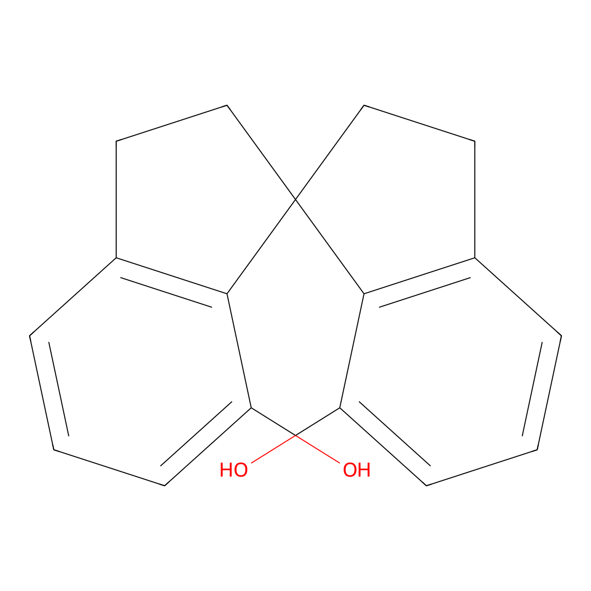 (S)-2,2',3,3'-Tetrahydro-1,1'-spirobi[1H-indene]-7,7'-diol , (S)-SPINOL molecular structure, CAS 223259-63-0