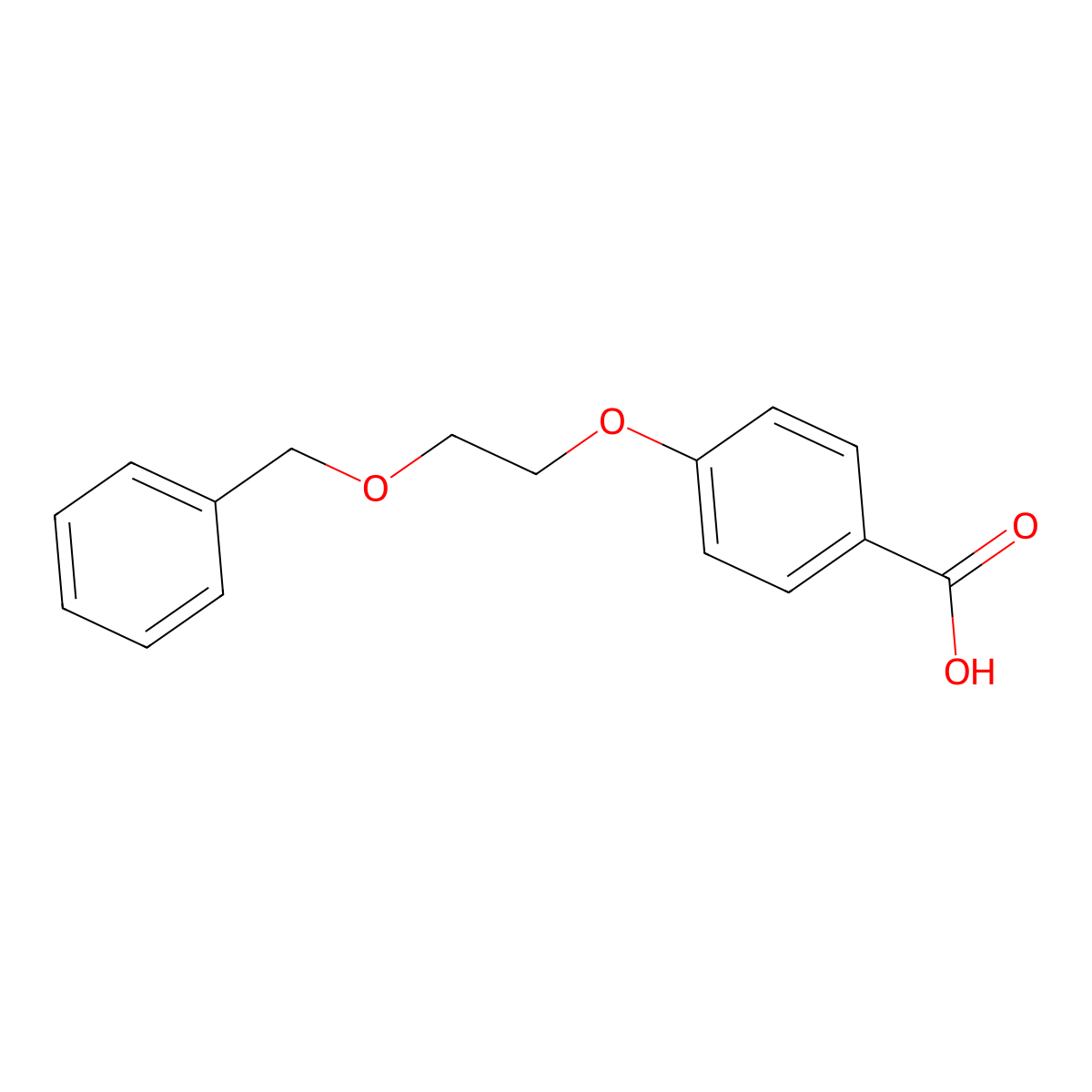 4-[2-(Benzyloxy)ethoxy]benzoic acid molecular structure, CAS 223268-58-4