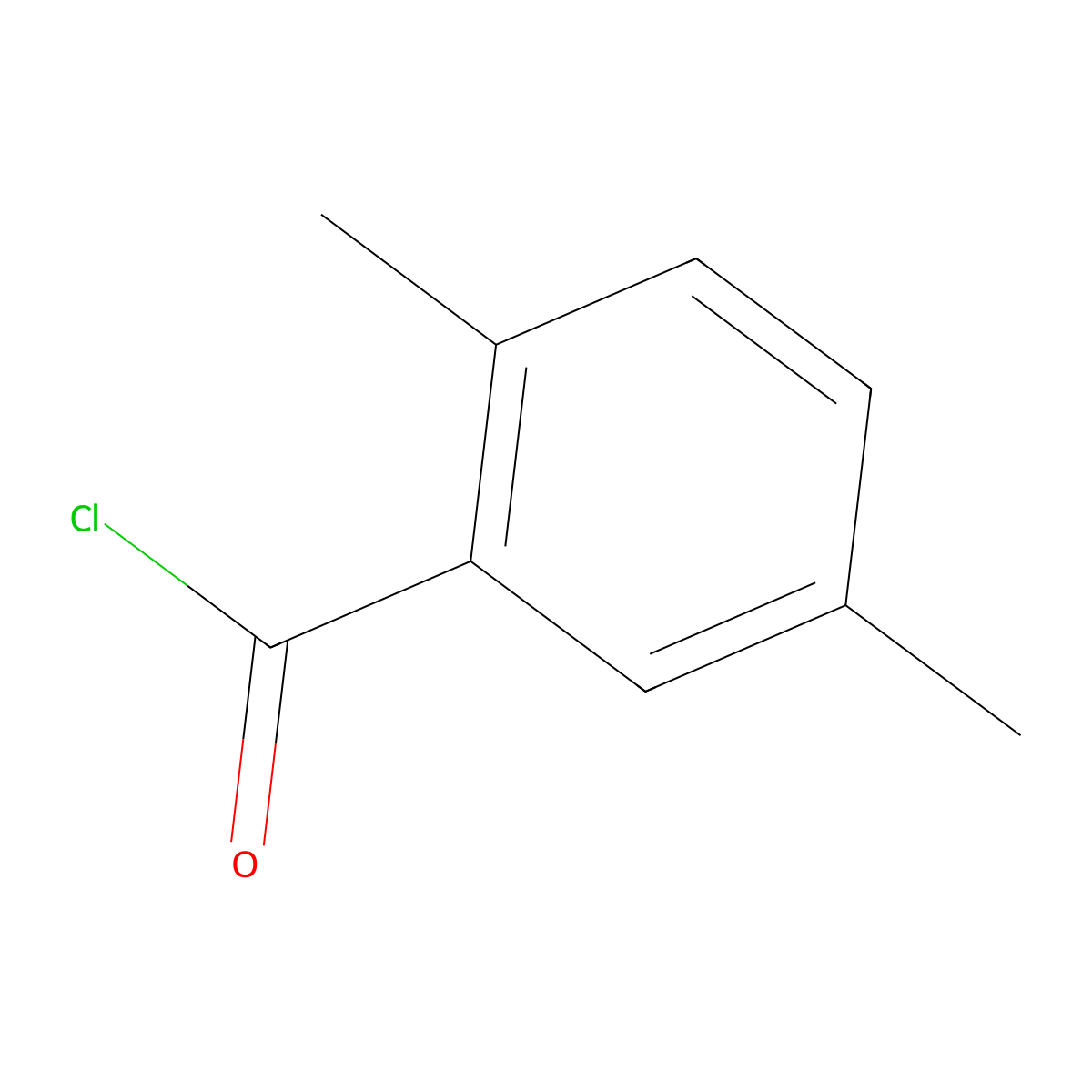 2,5-Dimethylbenzoyl chloride molecular structure, CAS 22328-43-4