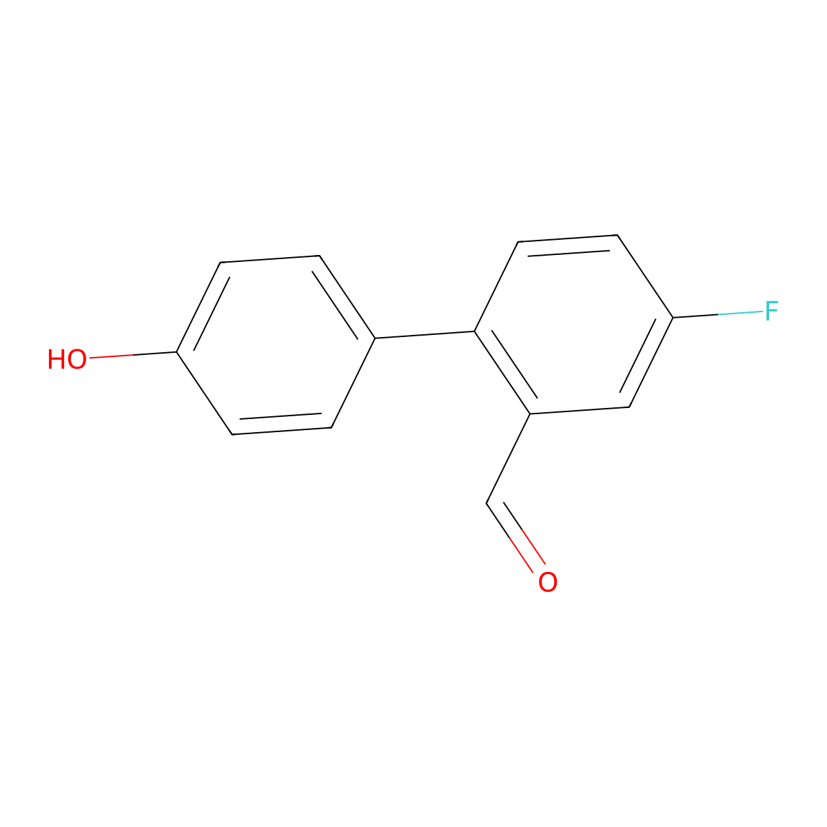 4-Fluoro-4'-hydroxy[1,1'-biphenyl]-2-carboxaldehyde molecular structure, CAS 2232875-86-2