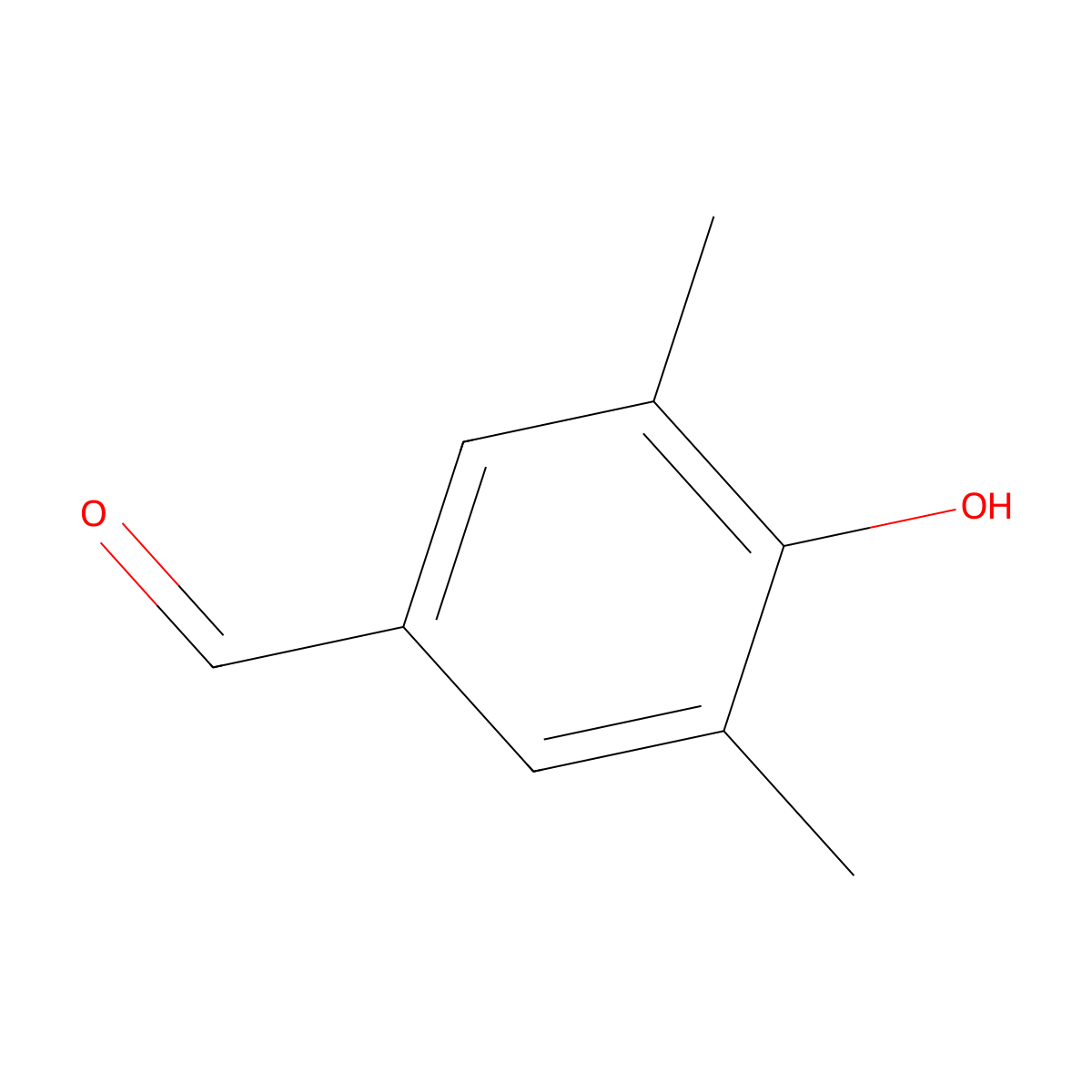 3,5-Dimethyl-4-hydroxybenzaldehyde molecular structure, CAS 2233-18-3