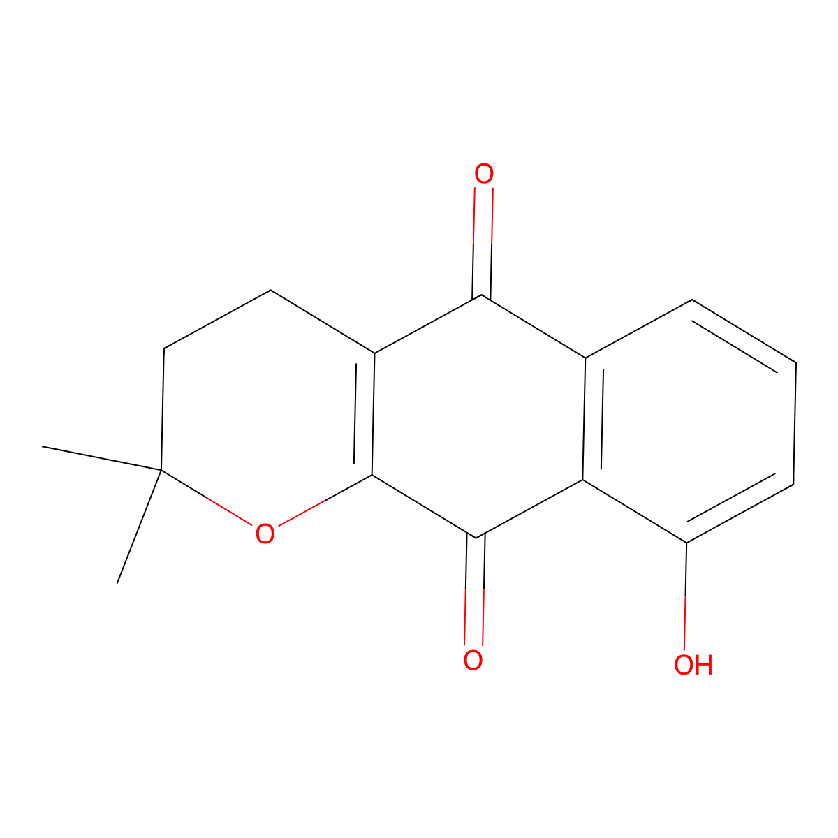 9-Hydroxy-alpha-lapachone molecular structure, CAS 22333-58-0