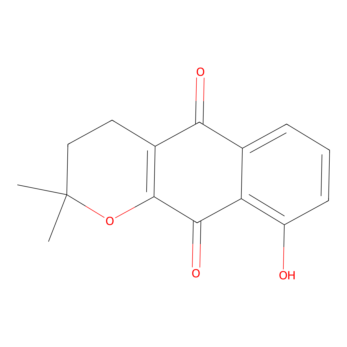 9-Hydroxy-alpha-lapachone molecular structure, CAS 22333-58-0