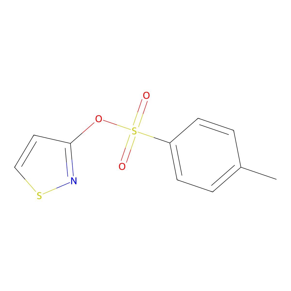 1,2-Thiazol-3-yl 4-methylbenzene-1-sulfonate molecular structure, CAS 22335-96-2