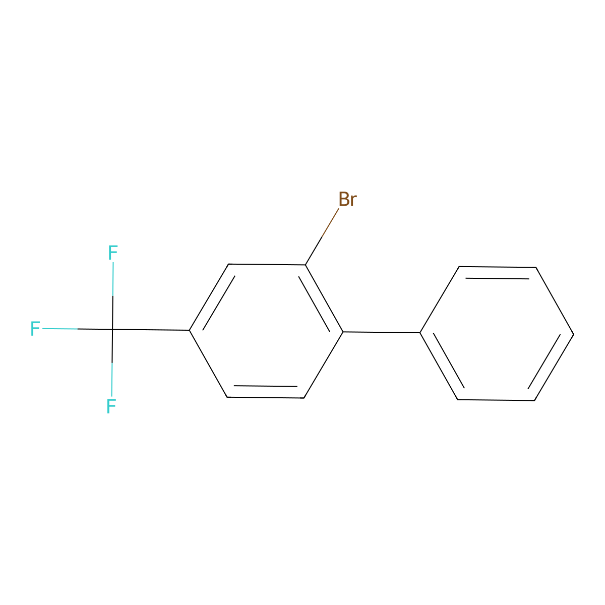 2-Bromo-4-(trifluoromethyl)-1,1-biphenyl molecular structure, CAS 2233576-50-4