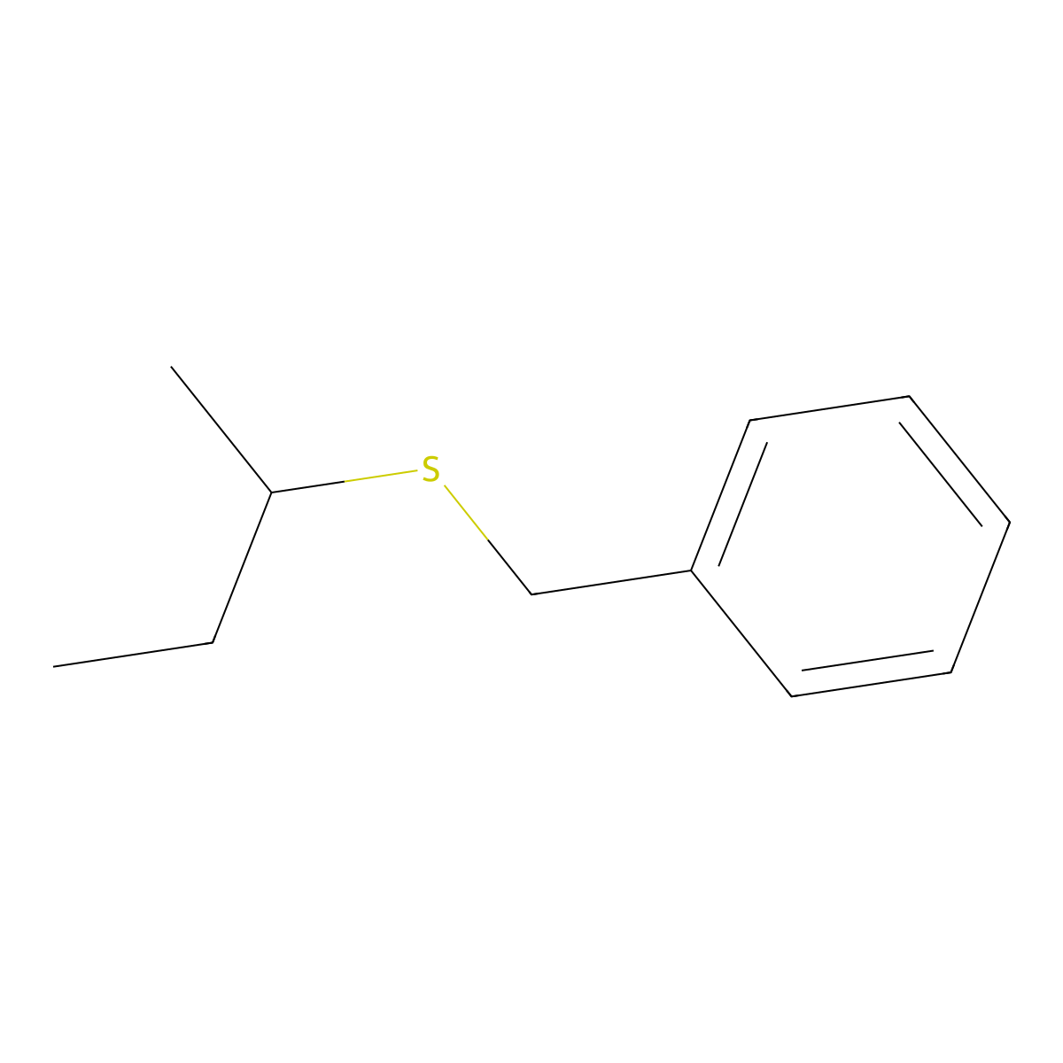 Benzyl sec-butyl sulfide molecular structure, CAS 22336-61-4