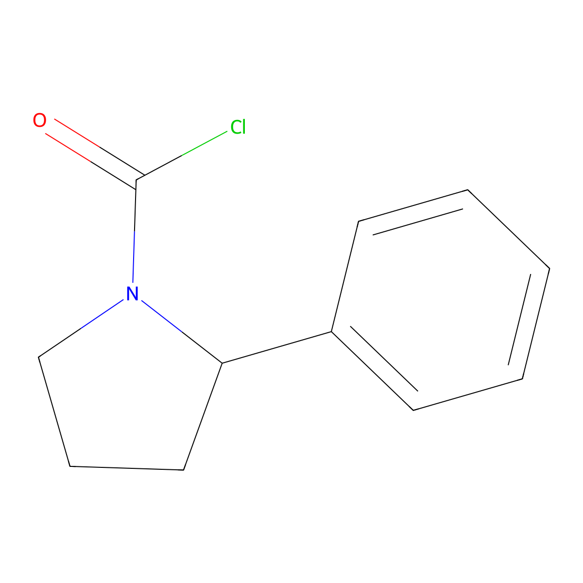 2-Phenylpyrrolidine-1-carbonyl chloride molecular structure, CAS 223375-92-6