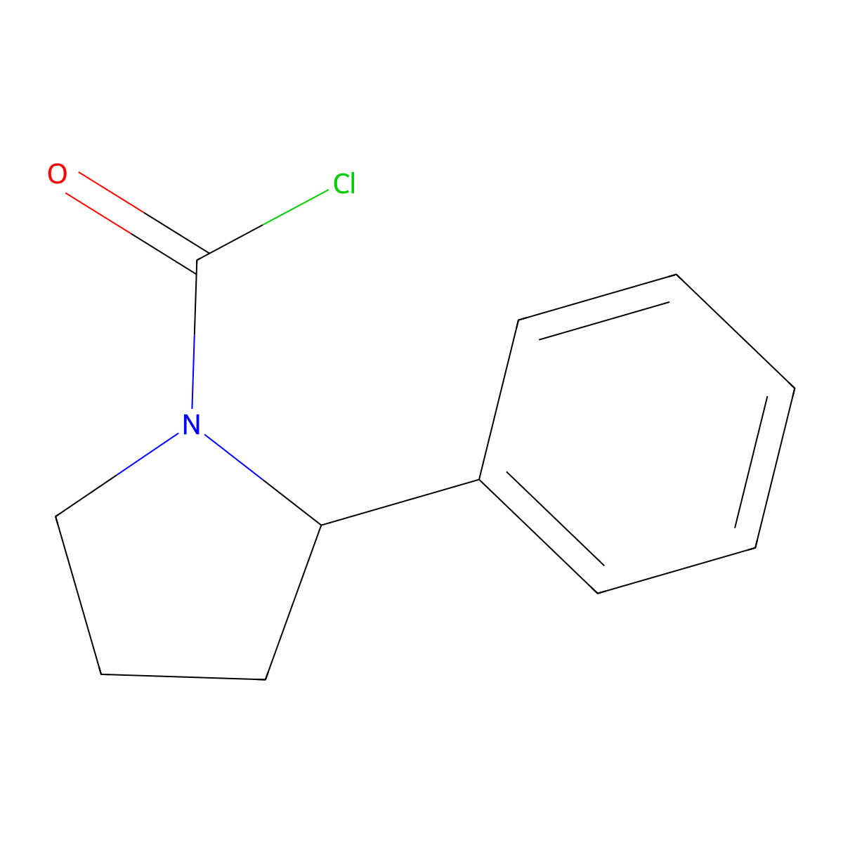 2-Phenylpyrrolidine-1-carbonyl chloride molecular structure, CAS 223375-92-6