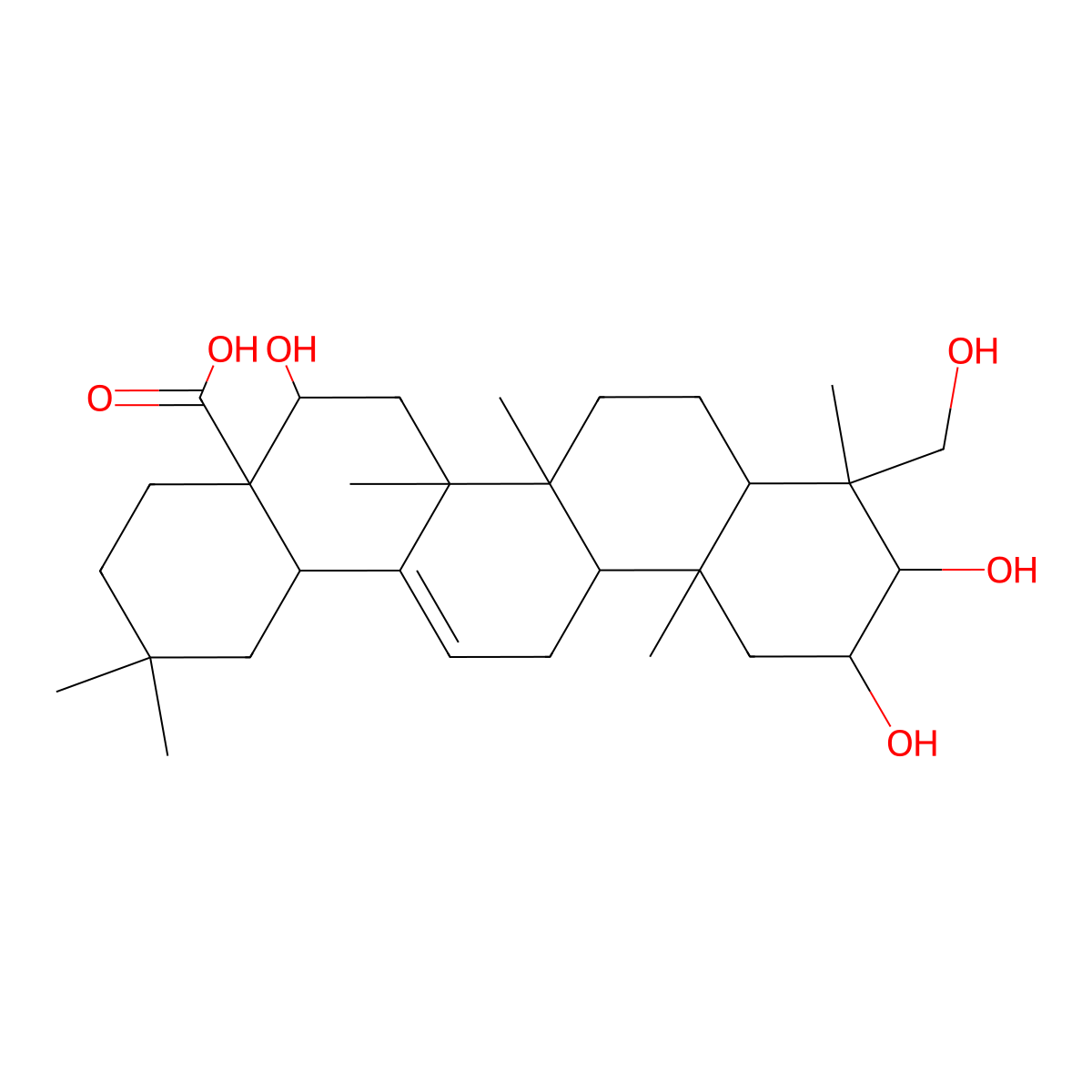 Polygalacic acid molecular structure, CAS 22338-71-2