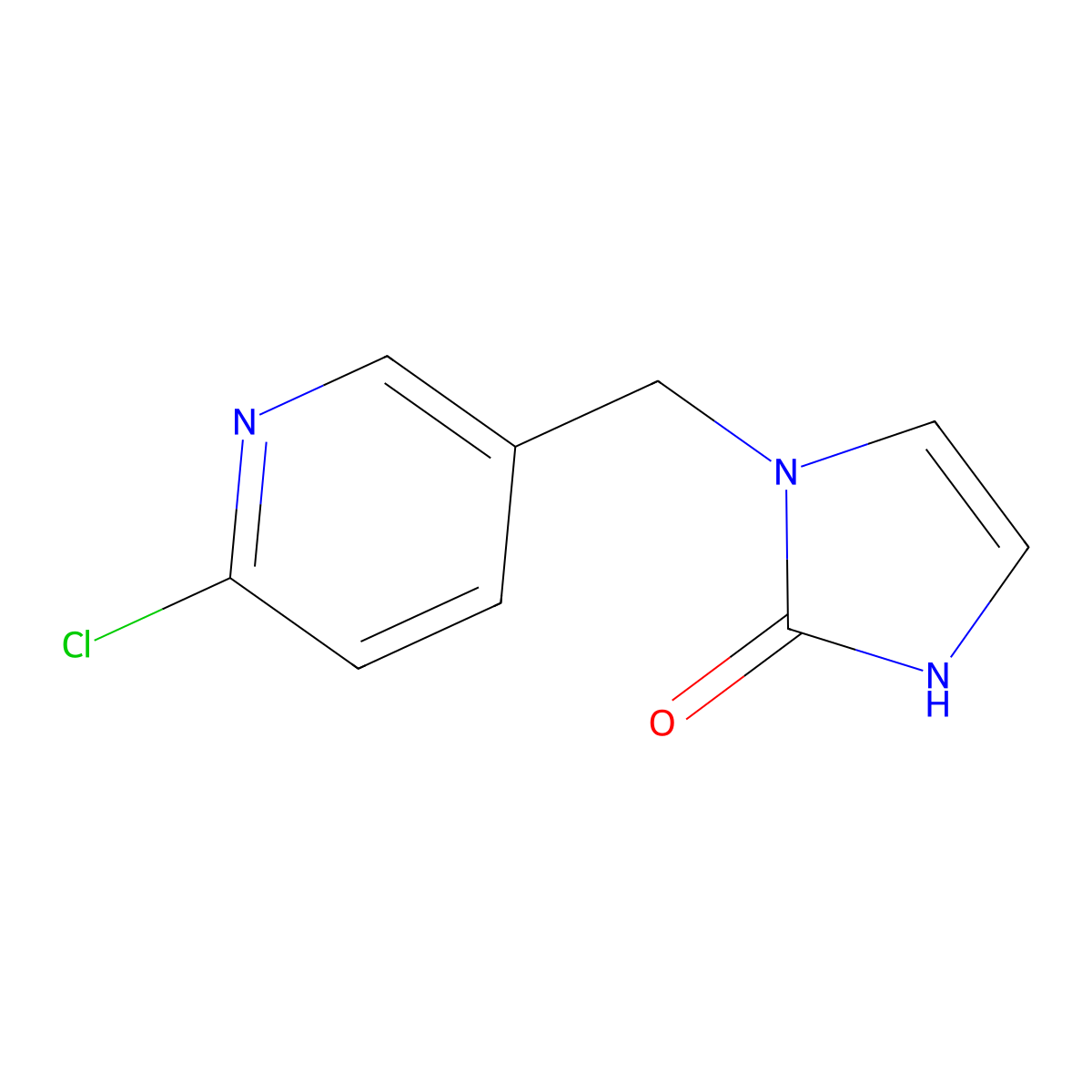 1-[(6-chloropyridin-3-yl)methyl]-2,3-dihydro-1H-imidazol-2-one molecular structure, CAS 223380-78-7