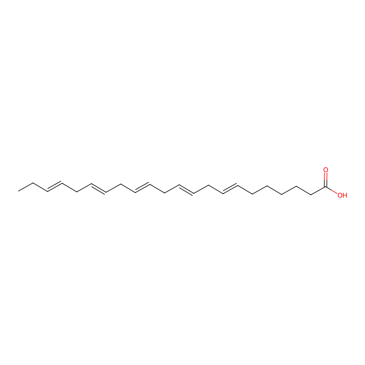7,10,13,16,19-Docosapentaenoic acid molecular structure, CAS 2234-74-4