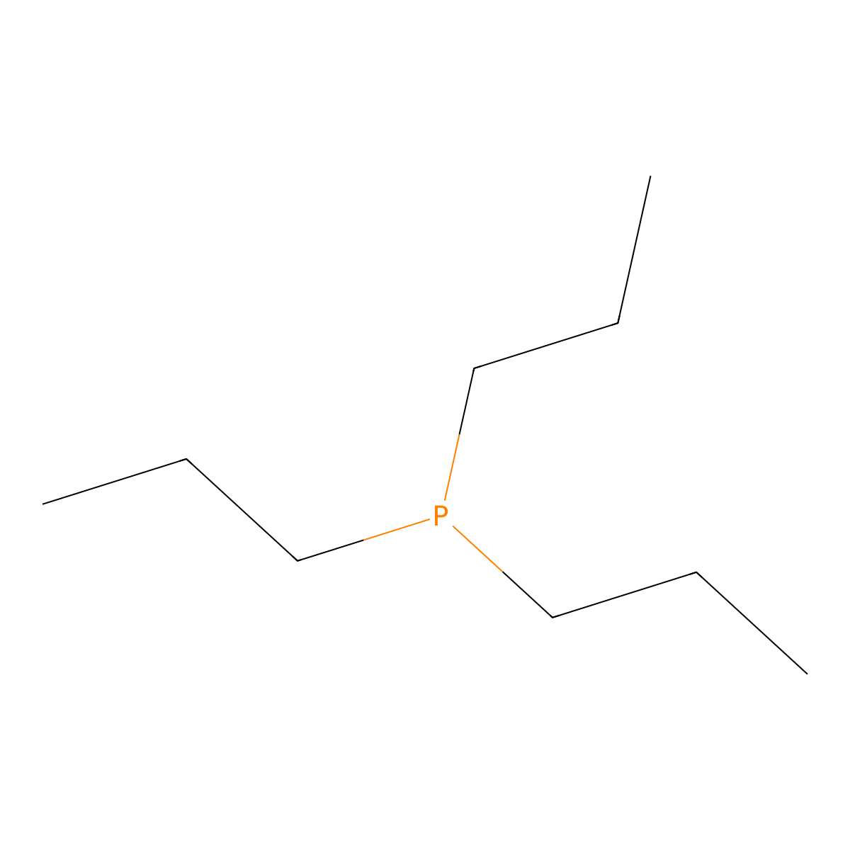 Tripropylphosphine molecular structure, CAS 2234-97-1