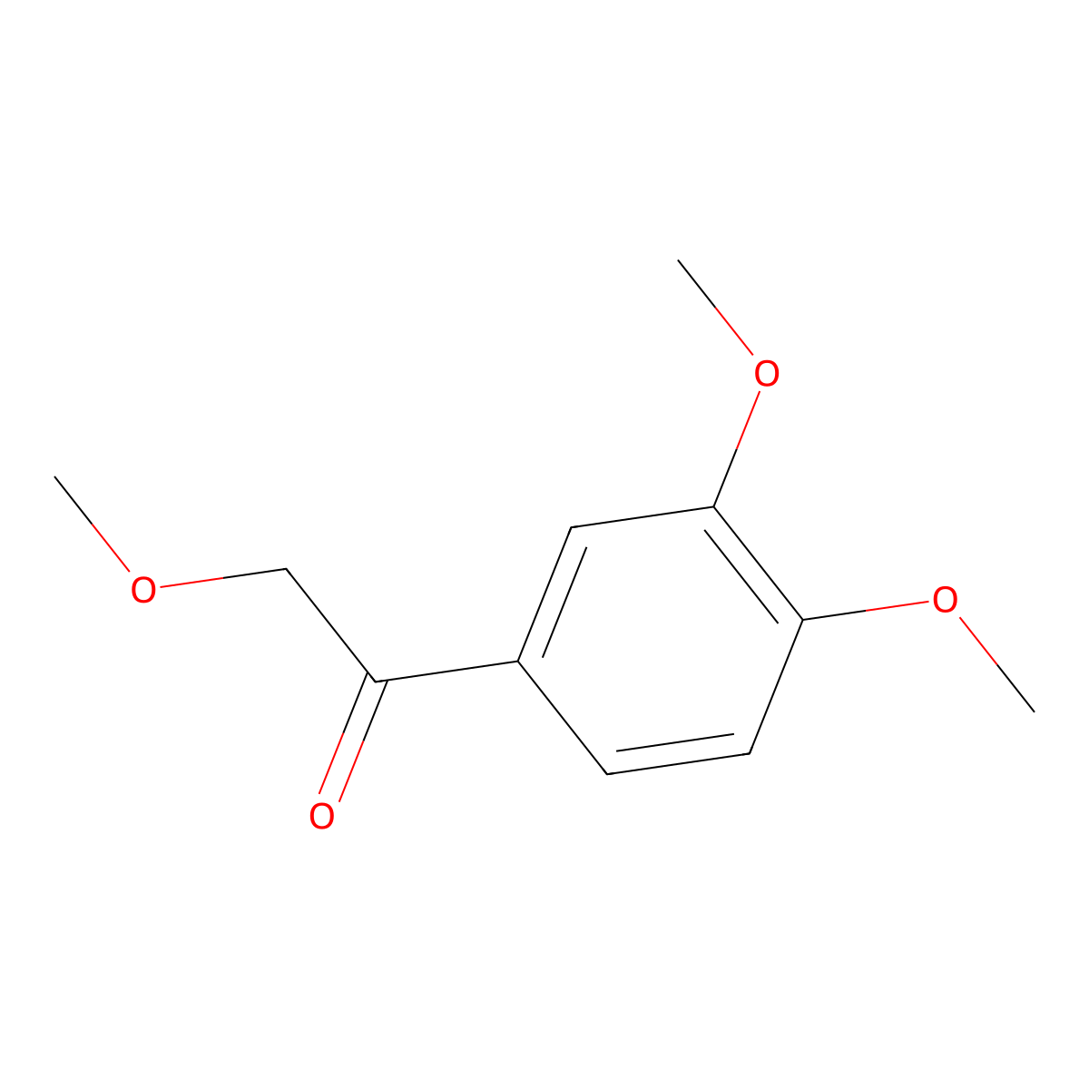 1-(3,4-Dimethoxyphenyl)-2-methoxyethanone molecular structure, CAS 22341-22-6