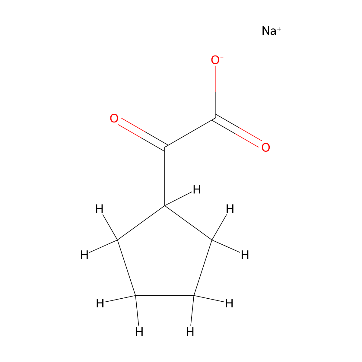 Sodium 2-cyclopentyl-2-oxoacetate molecular structure, CAS 223422-04-6